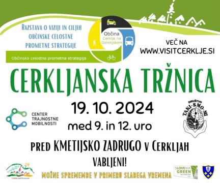 Cerkljanska tržnica oktober 2024