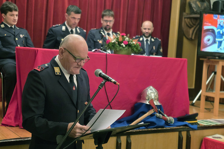 Pozdravni govor je imel predsednika PGD Velesovo Zvone Ribnikar